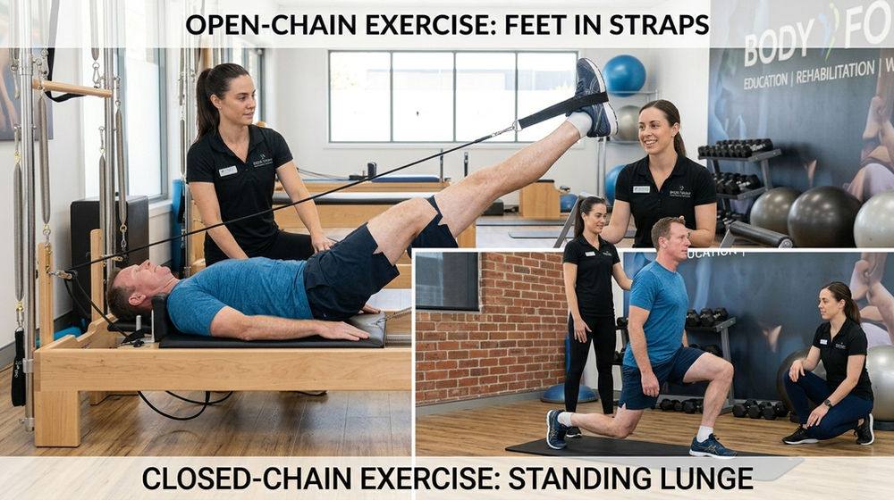 Cover image: open chain vs closed chain pilates