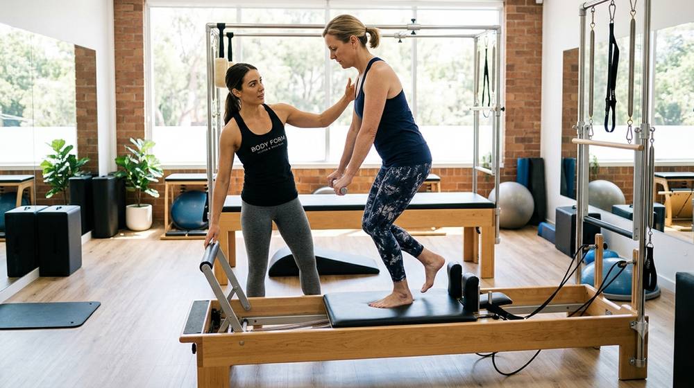 Cover image: tendon loading pilates instructors
