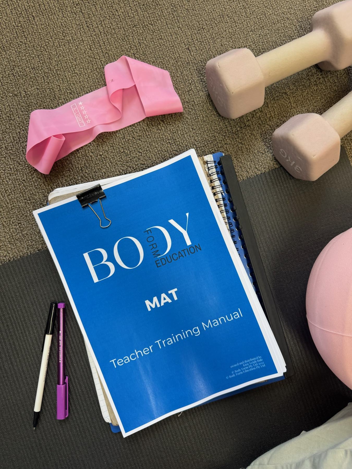 Body Form Education Mat teacher training manual